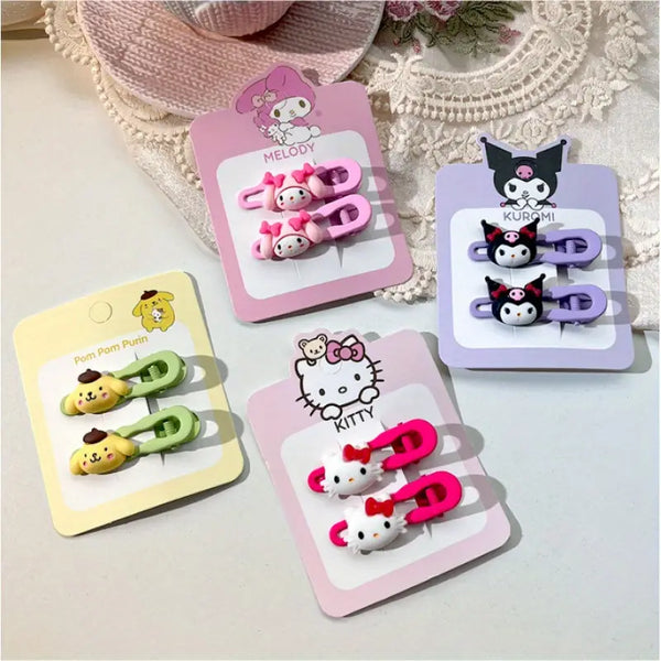 2pk Sanrio clips