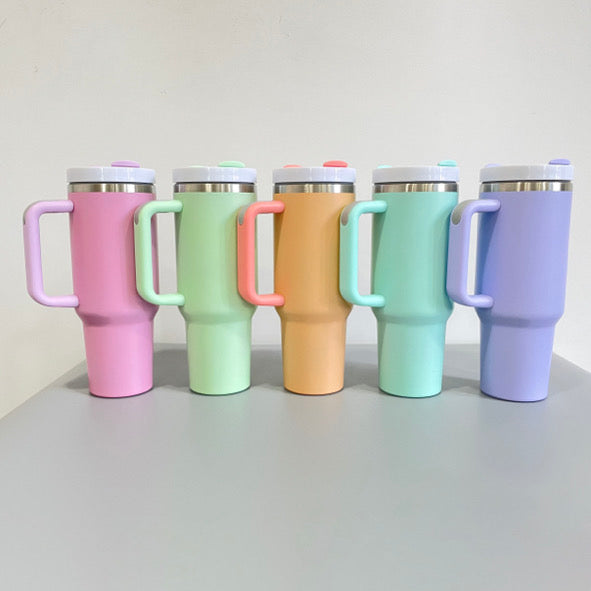 Pastel 40oz tumblers stainless steel rts