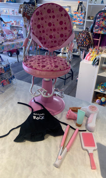 Our Generation Doll Salon Chair w/accessories