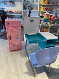 American Girl Brand Desk with off brand Locker w/accessories