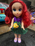 14” Ariel Doll w/ Flounder